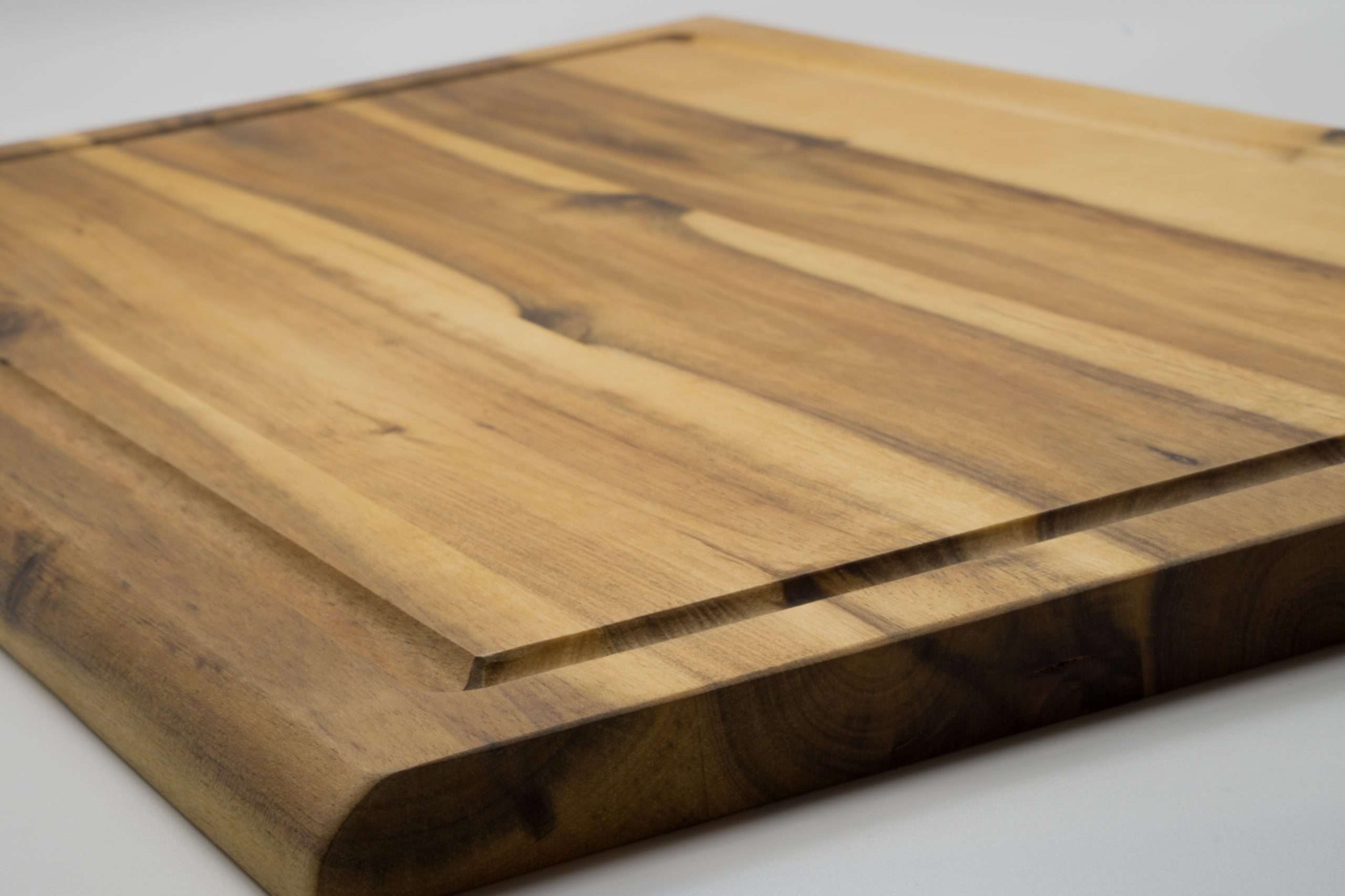 Schneidebrett Akazie - groß mit Saftrille – Bild 2