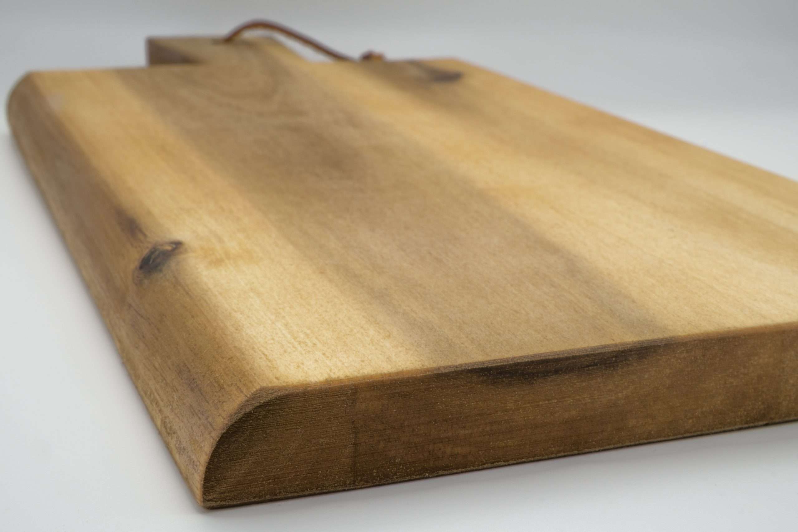 Schneid- und Servierbrett Akazie - klein mit Griff – Bild 2