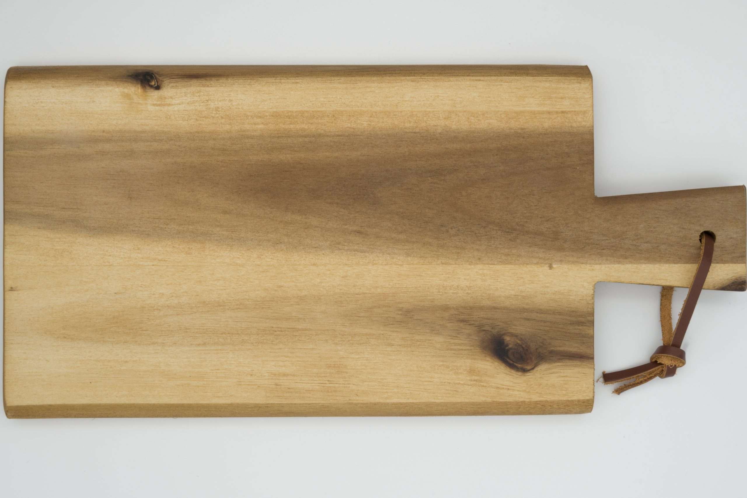 Schneid- und Servierbrett Akazie - klein mit Griff